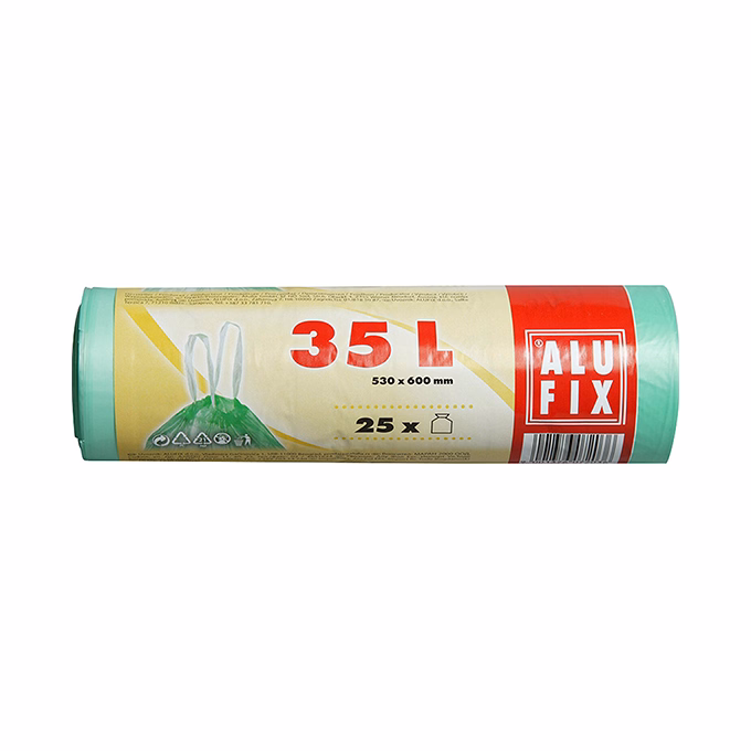 Szemeteszsák ALUFIX 35L önzáró szalaggal 25 darabos