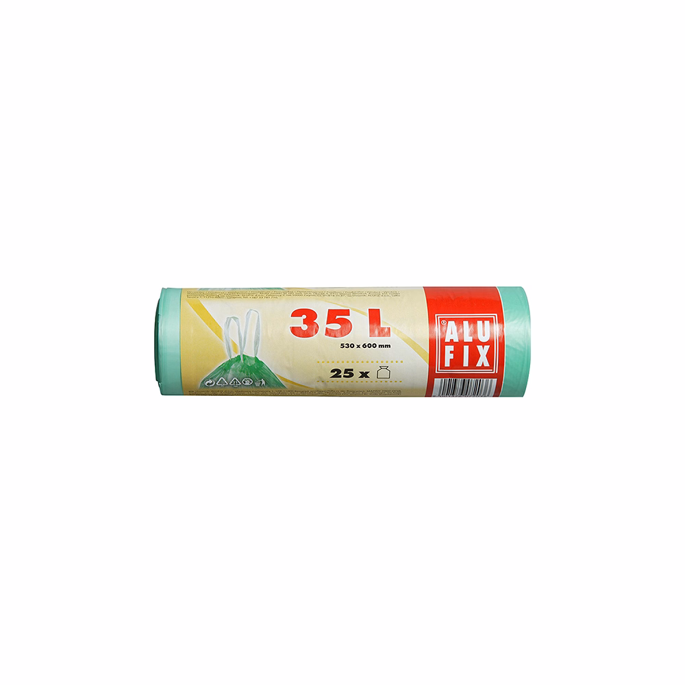 Szemeteszsák ALUFIX 35L önzáró szalaggal 25 darabos