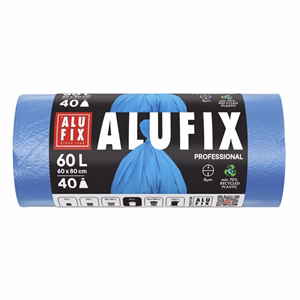 Szemeteszsák ALUFIX 60L kék HDPE 60x80 cm 40 darabos
