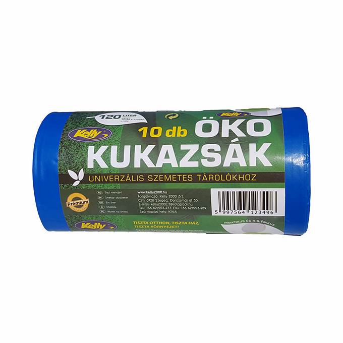 Szemeteszsák KELLY 120L Öko 70x110 cm 120L 10 darabos