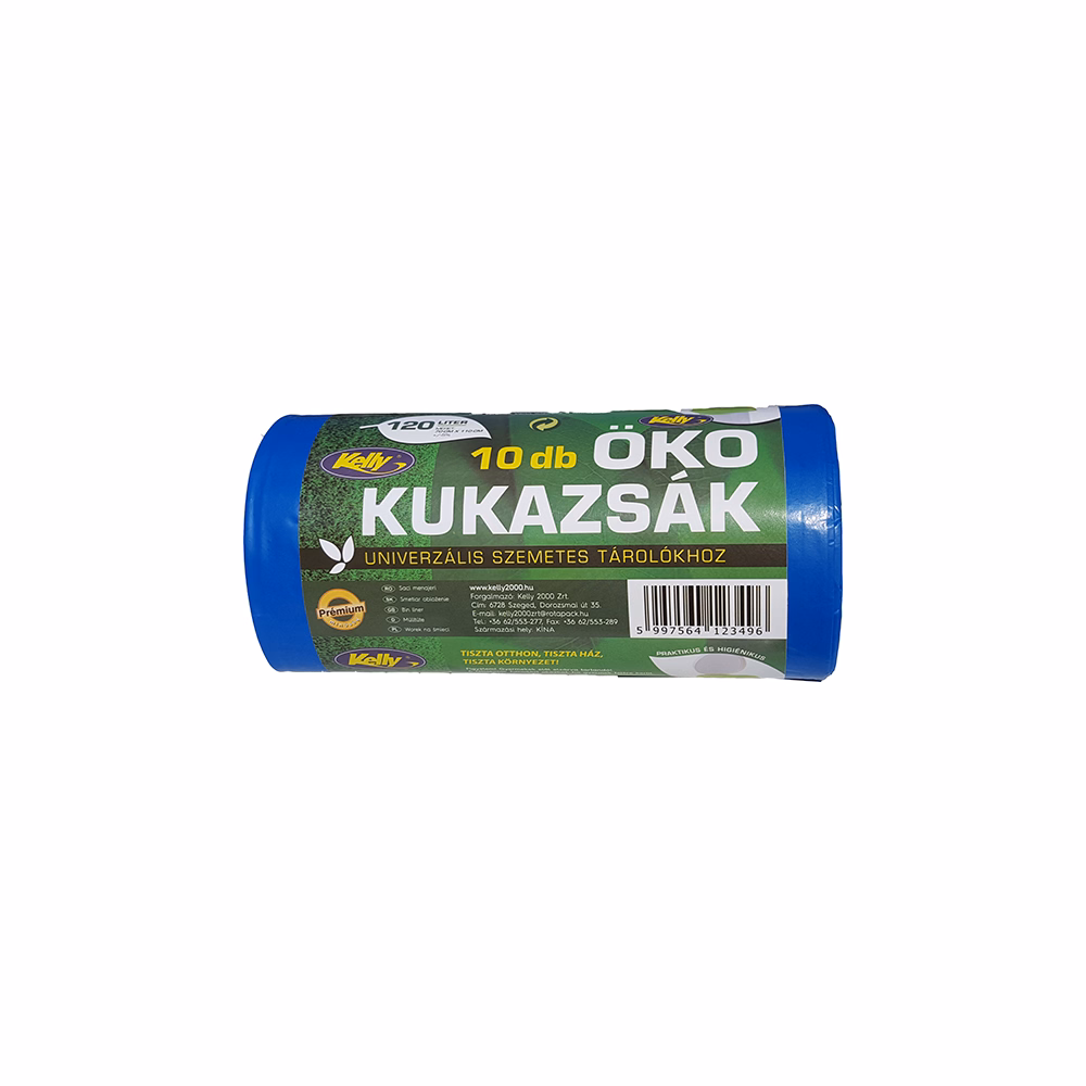 Szemeteszsák KELLY 120L Öko 70x110 cm 120L 10 darabos