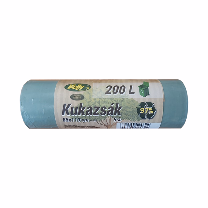 Szemeteszsák KELLY 200L super nature 85x110 cm 8 darabos