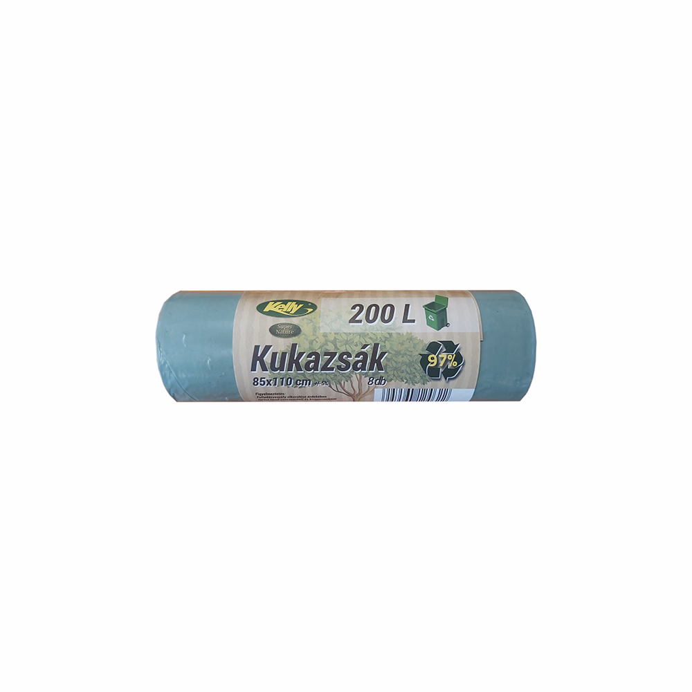 Szemeteszsák KELLY 200L super nature 85x110 cm 8 darabos