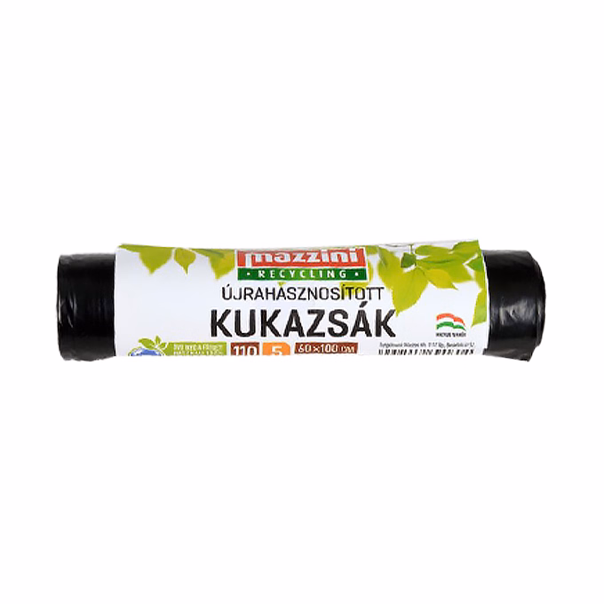 Szemeteszsák MAZZINI 110L újrahasznosított 5 darabos Szemeteszsák MAZZINI 110L újrahasznosított 5 darabos