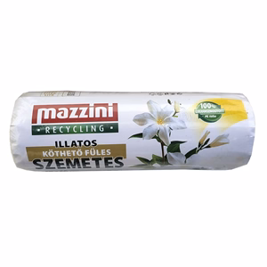 Szemeteszsák MAZZINI 35L illatosított virágos húzófüles 49x60 cm 20 darabos