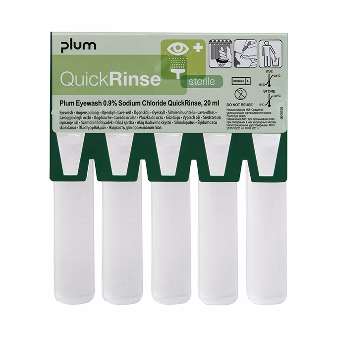 Szemkimosó ampulla PLUM QuickRinse utántöltő 5 db/csomag