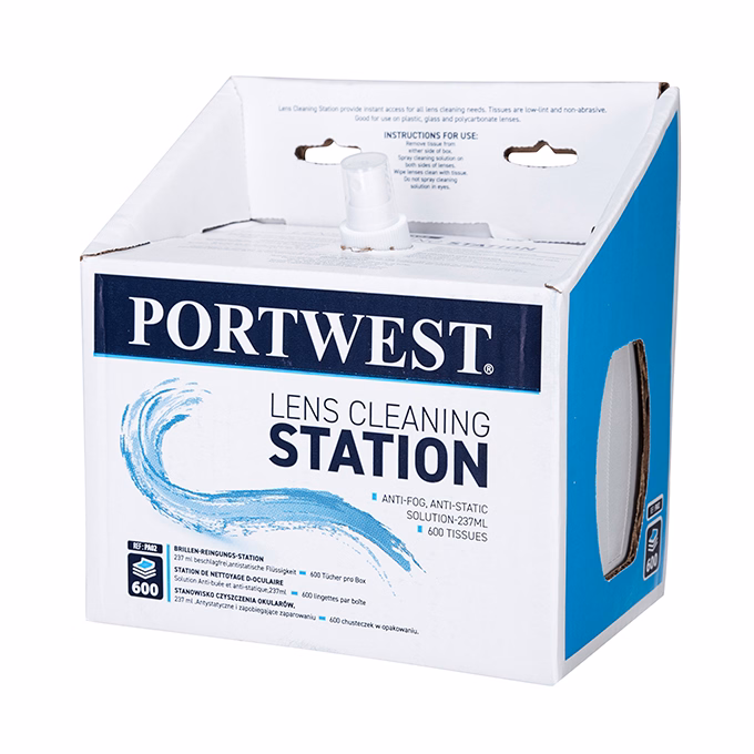 Szemüvegtisztító állomás PORTWEST 600 darab/doboz