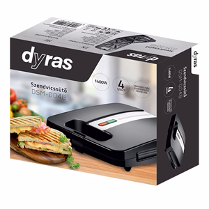 Szendvicssütő DYRAS DSM-004B fekete