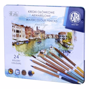Színes ceruza ASTRA prestige fémdobozos 24 színű