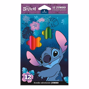 Színes ceruza COOLPACK Lilo és Stitch jumbo háromszögletű  12 darabos kék dobozos