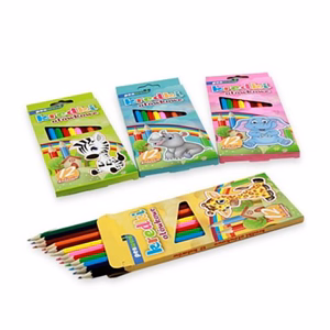 Színes ceruza CREATIVE JUNGLE hatszögletű fehér dobozos 12 darabos Színes ceruza CREATIVE JUNGLE hatszögletű fehér dobozos 12 darabos