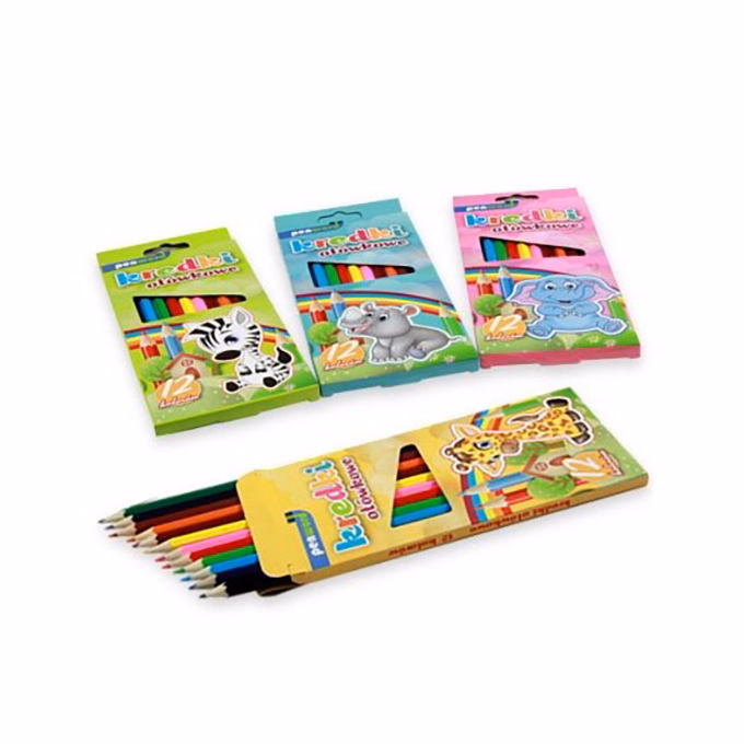 Színes ceruza CREATIVE JUNGLE hatszögletű fehér dobozos 12 darabos Színes ceruza CREATIVE JUNGLE hatszögletű fehér dobozos 12 darabos