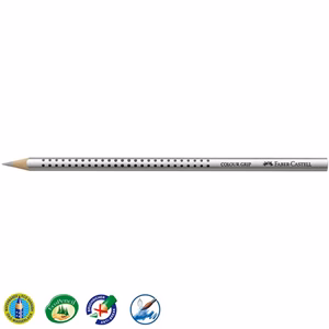 Színes ceruza FABER-CASTELL Grip 2001 háromszögletű ezüst