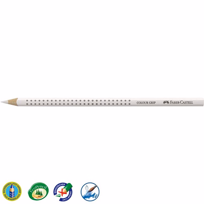 Színes ceruza FABER-CASTELL Grip 2001 háromszögletű fehér Színes ceruza FABER-CASTELL Grip 2001 háromszögletű fehér