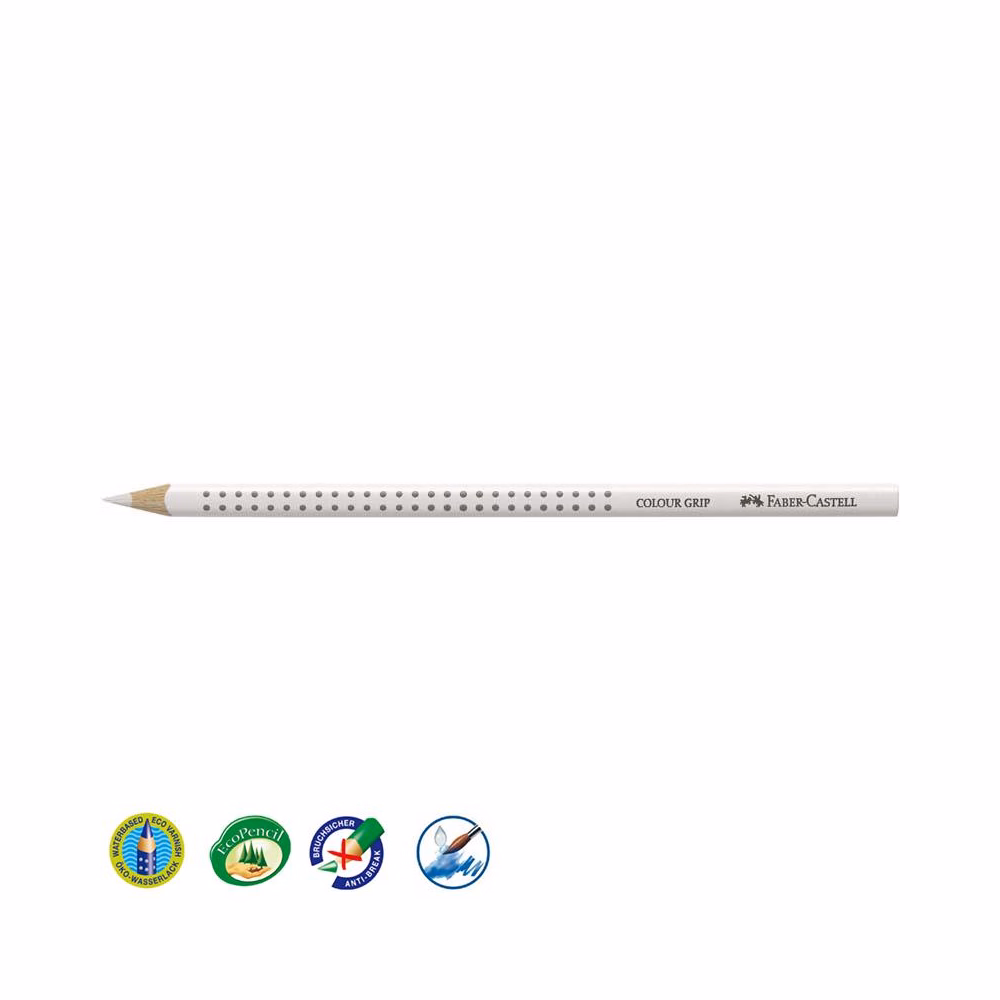 Színes ceruza FABER-CASTELL Grip 2001 háromszögletű fehér Színes ceruza FABER-CASTELL Grip 2001 háromszögletű fehér