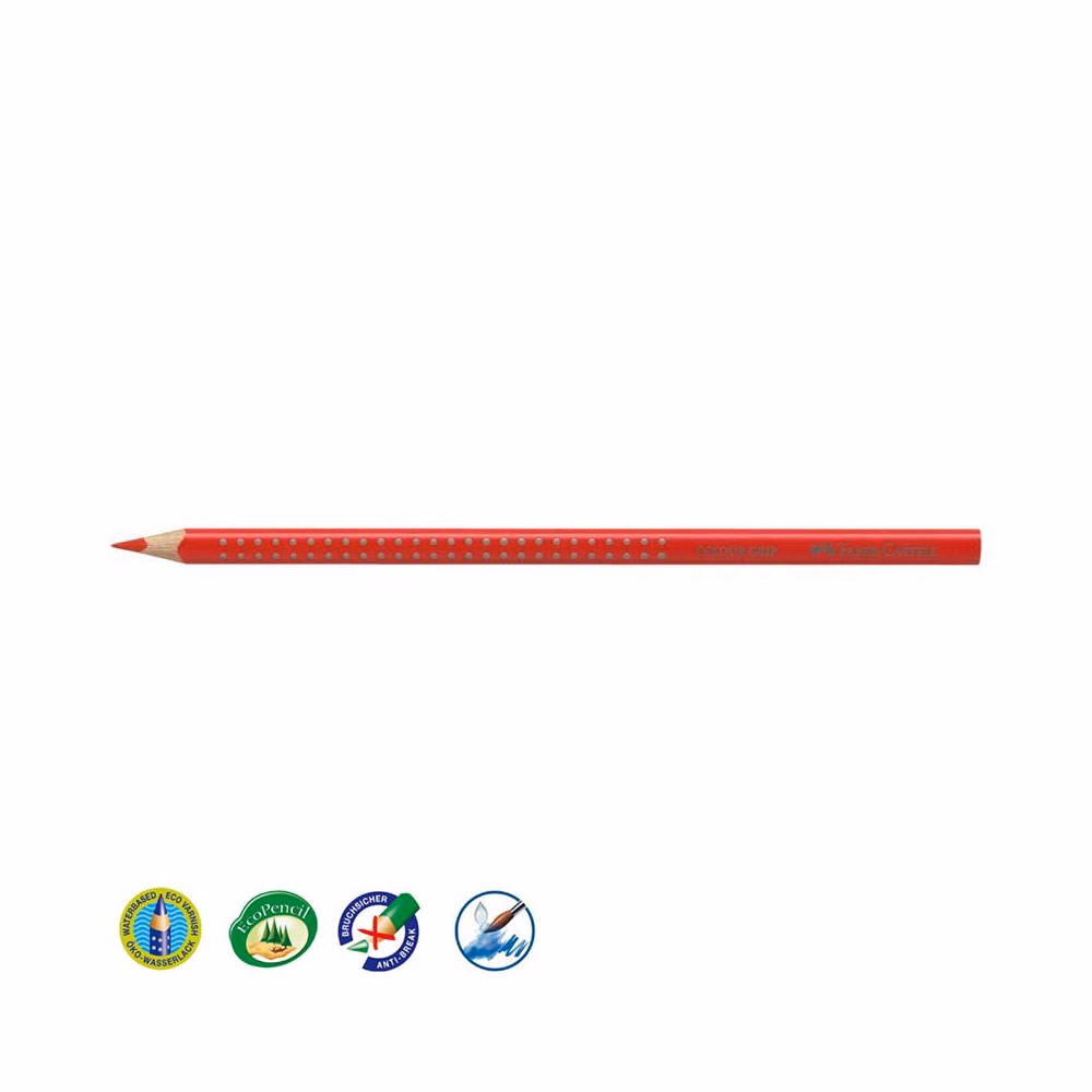 Színes ceruza FABER-CASTELL Grip 2001 háromszögletű közép piros