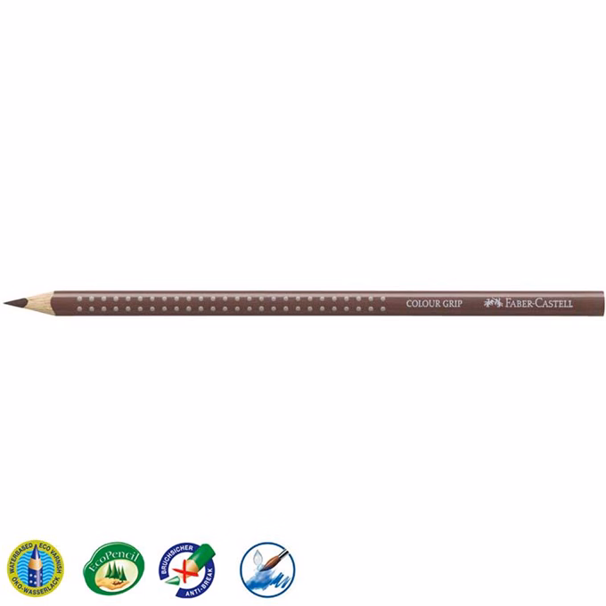 Színes ceruza FABER-CASTELL Grip 2001 háromszögletű sötét barna Színes ceruza FABER-CASTELL Grip 2001 háromszögletű sötét barna