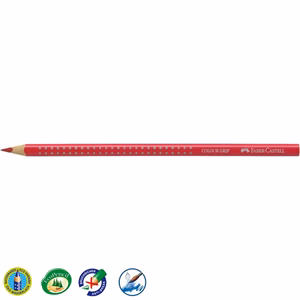 Színes ceruza FABER-CASTELL Grip 2001 háromszögletű sötét piros