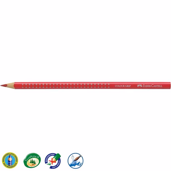 Színes ceruza FABER-CASTELL Grip 2001 háromszögletű sötét piros