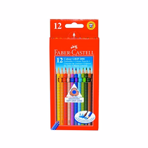 Színes ceruza FABER-CASTELL Grip háromszögletű 12 darabos