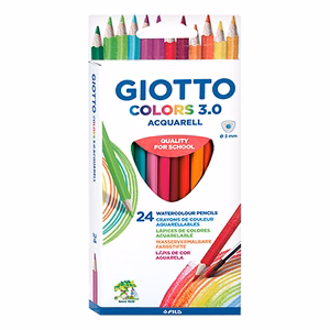 Színes ceruza GIOTTO Colors 3.0 aquarell  háromszögletű 24 darabos