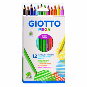 Színes ceruza GIOTTO mega jumbo 12 darabos