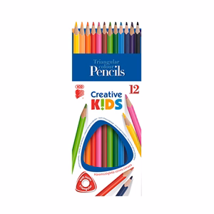 Színes ceruza ICO Creative Kids háromszögletű 12 darabos Színes ceruza ICO Creative Kids háromszögletű 12 darabos