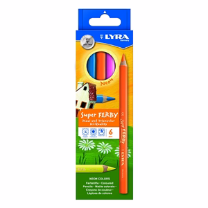 Színes ceruza LYRA Super ferby neon 6 darabos