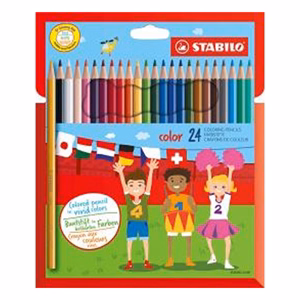 Színes ceruza STABILO Color Swano hatszögletű 24 darabos