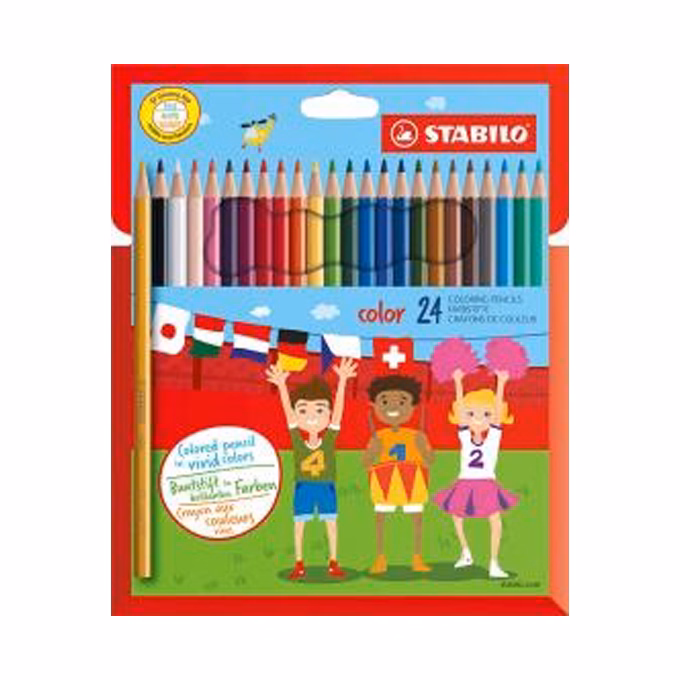 Színes ceruza STABILO Color Swano hatszögletű 24 darabos