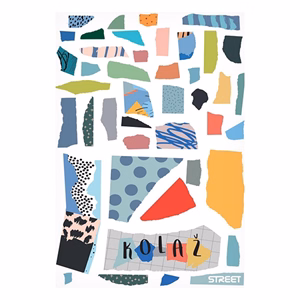 Színes papír STREET 80 g 20 ív-es vegyes