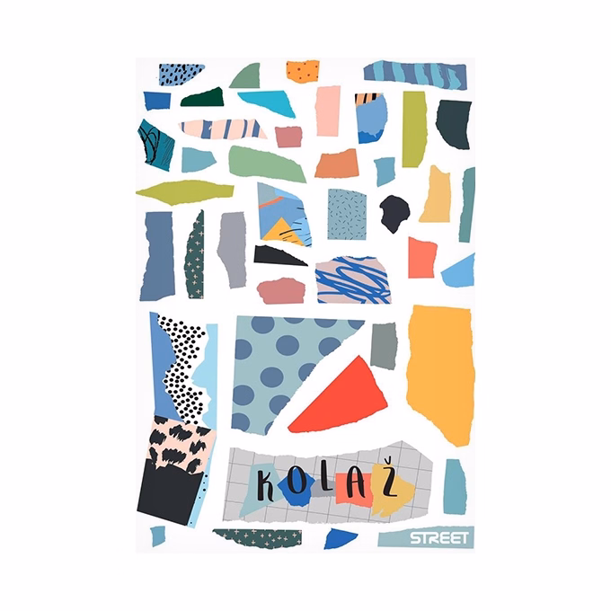 Színes papír STREET 80 g 20 ív-es vegyes