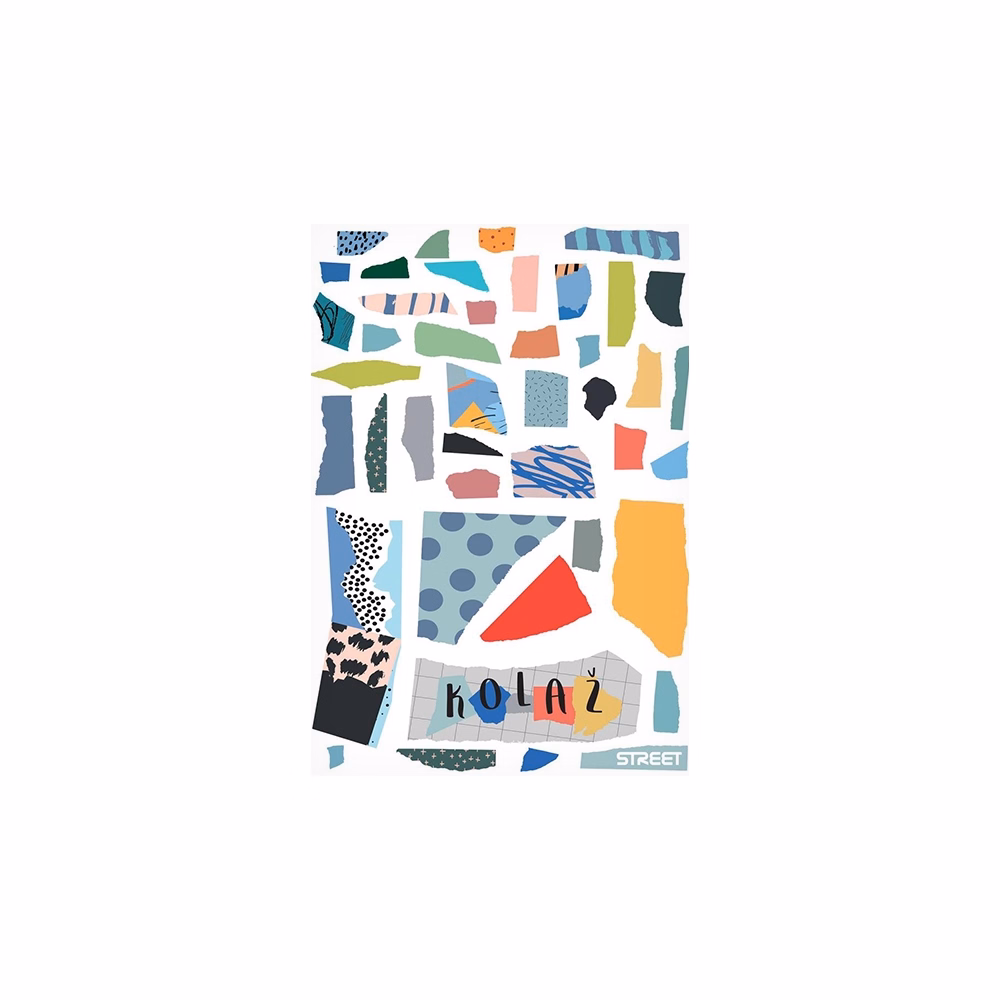 Színes papír STREET 80 g 20 ív-es vegyes
