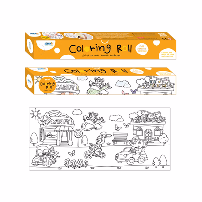 Színezhető tekercs STICK`N 31x355 cm vidám délután