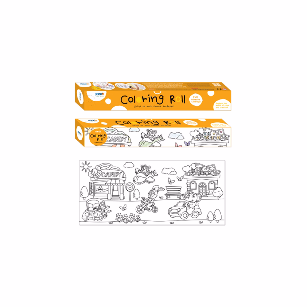 Színezhető tekercs STICK`N 31x355 cm vidám délután