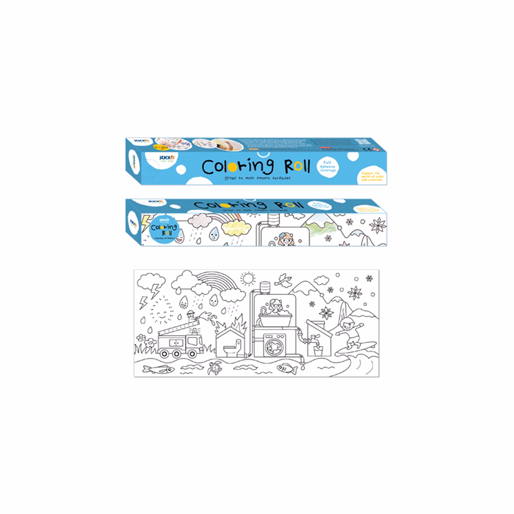 Színezhető tekercs STICK`N 31x355 cm víz utazása