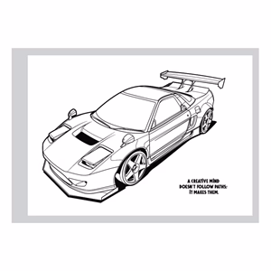 Színező könyv CREATIVE Cars 31 lapos