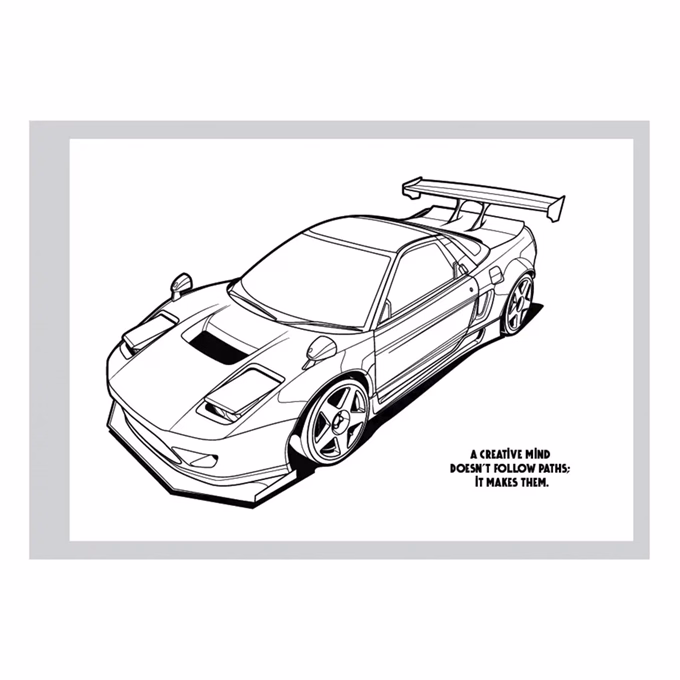 Színező könyv CREATIVE Cars 31 lapos