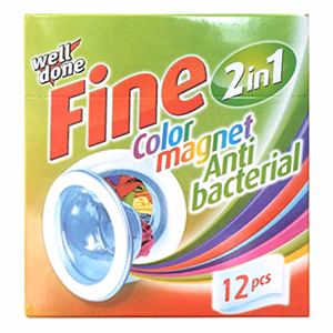 Színfogó kendő  WELL DONE Fine antibakteriális 12db