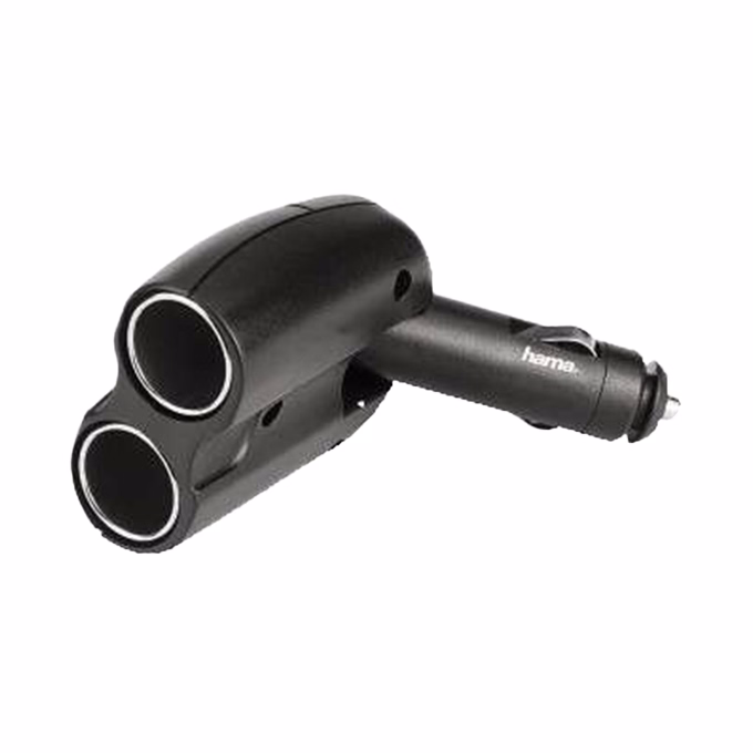 Szivargyújtó elosztó HAMA 2 felé fekete