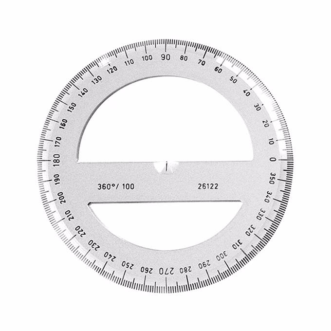 Szögmérő KOH-I-NOOR 360 fokos műanyag