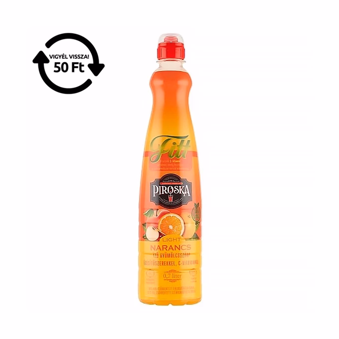 Szörp PIROSKA Fitt narancs 0,7L pet DRS