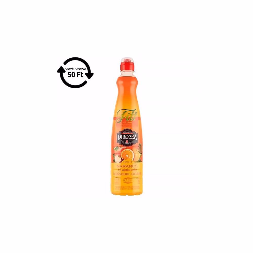 Szörp PIROSKA Fitt narancs 0,7L pet DRS