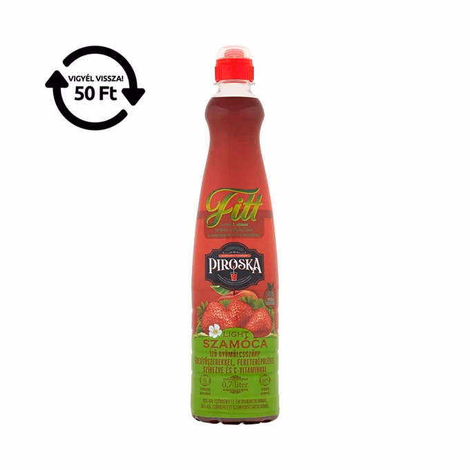 Szörp PIROSKA Fitt szamóca 0,7L pet DRS