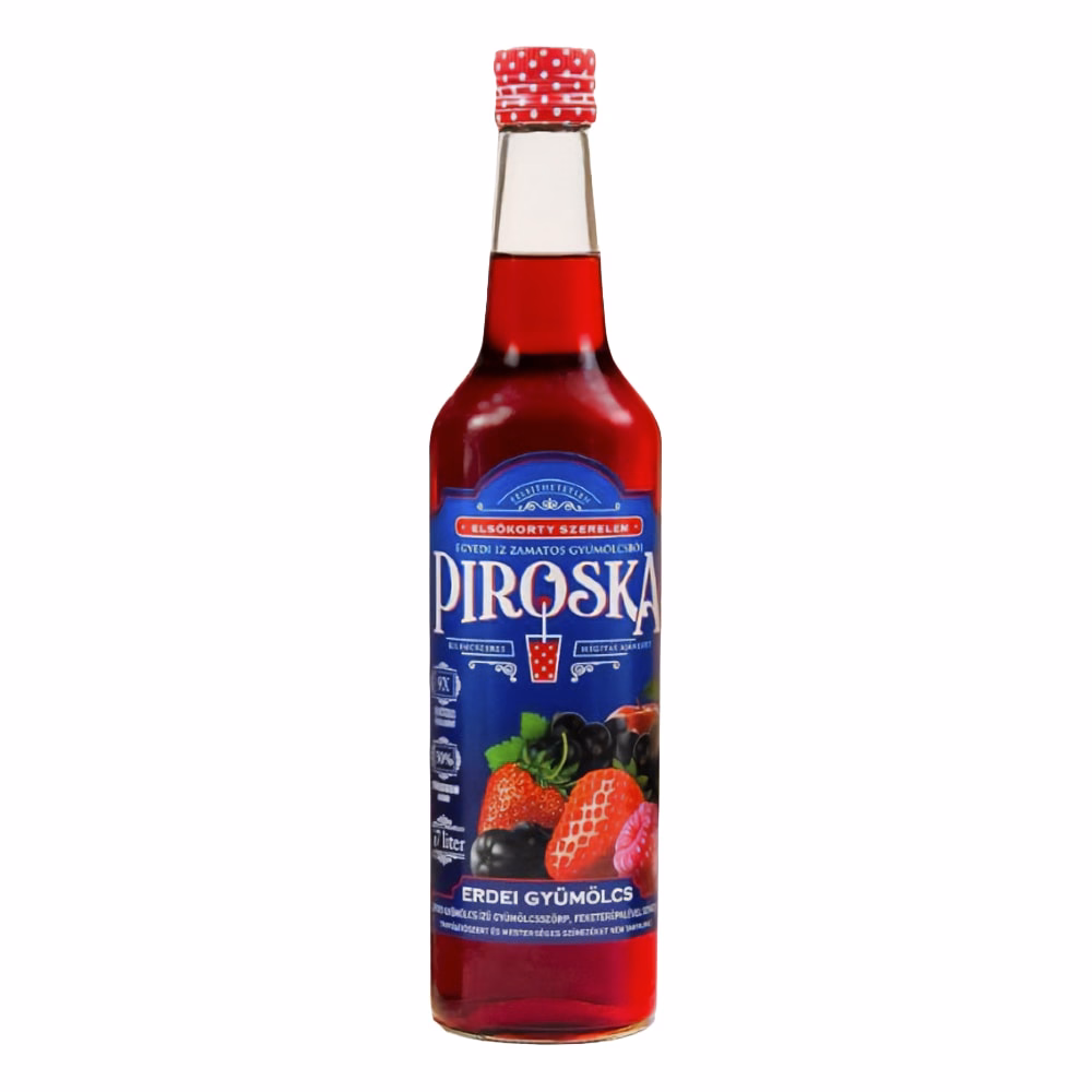 Szörp PIROSKA Hagyományos erdei vegyes gyümölcs 0,7L