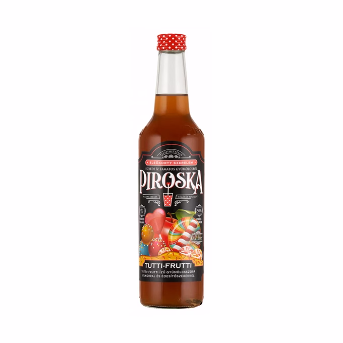 Szörp PIROSKA tutti-frutti üveges 0,7L