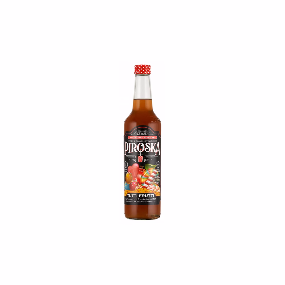 Szörp PIROSKA tutti-frutti üveges 0,7L