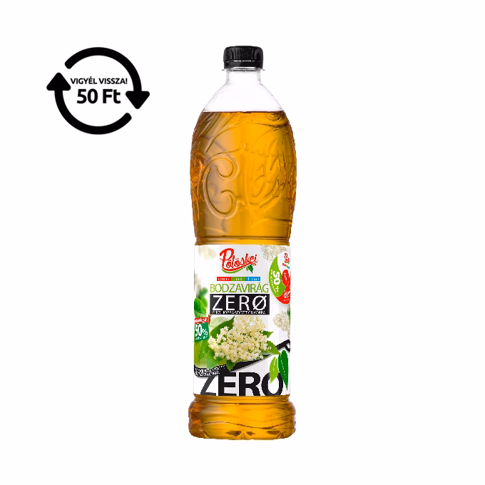 Szörp PÖLÖSKEI Zero bodzavirág 1L DRS