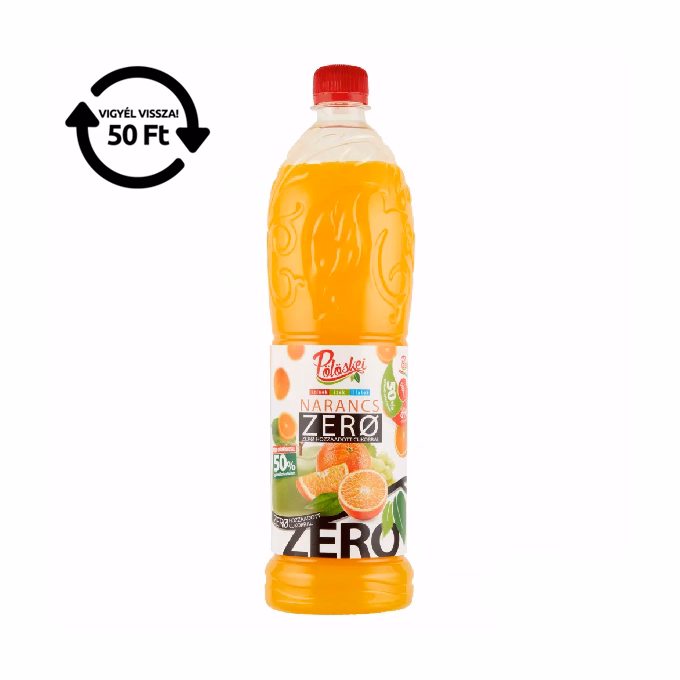 Szörp PÖLÖSKEI Zero narancs 1L DRS