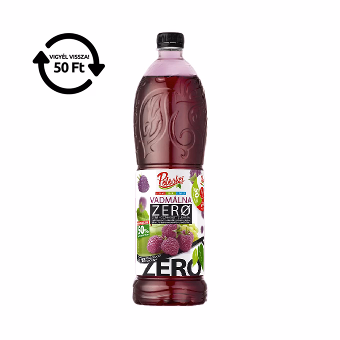Szörp PÖLÖSKEI Zero vadmálna 1L DRS